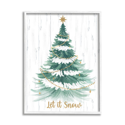«Ba-857», impression encadrée «Let It Snow» par Sharon Lee