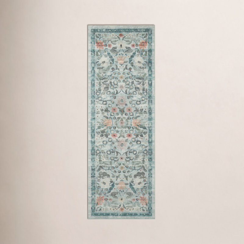 Rifle Paper Co. x Loloi Courtyard CloudPile, Tapis de couloir 2 pi 6 po x 9 pi 6 po