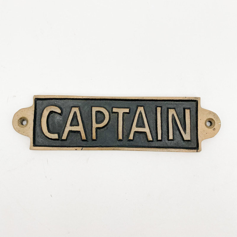 Kahler Captain Door Sign