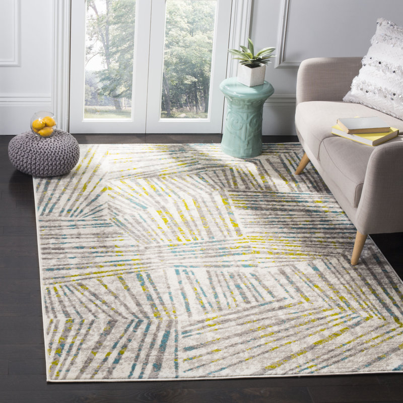 Cosner Skyler Performance Abstract Rug, Rectangle 5'1" x 7'6"