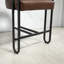 Chaise d'appoint avec structure en métal, chaise rembourrée, chaise simple rembourrée pour l'intérieur-1400884394
