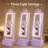 Jewelry Armoire with Mirror, LED Light, 3 Drawers, Freestanding Tilt Organizer for Bedroom, Purple-774367284