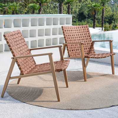 2-piece Outdoor Patio Chairs Set Of 2