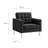 Loft Tufted Vegan Leather Armchairs --1299291071