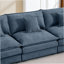Modular Sectional Sofa, 3-Seater Couch With Movable Ottoman-683274914