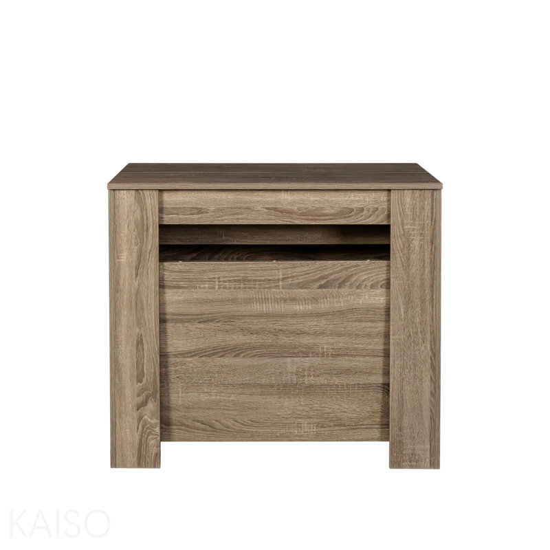Multifunctional Extendable Console Table, Dark Brown