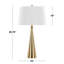 Ensemble de 2 lampes de table en métal Cone