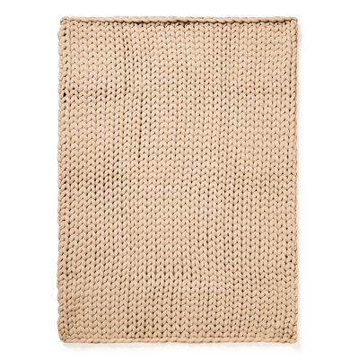 Jeté tissé taupe Donna