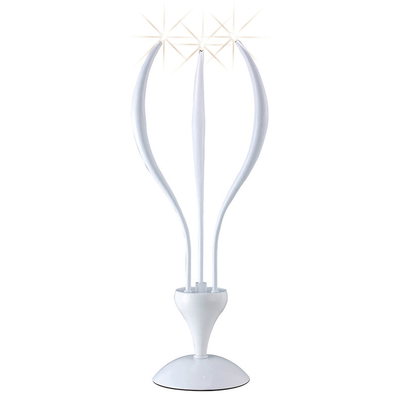 Tunnel Crystal Novelty Lamp, Gloss White