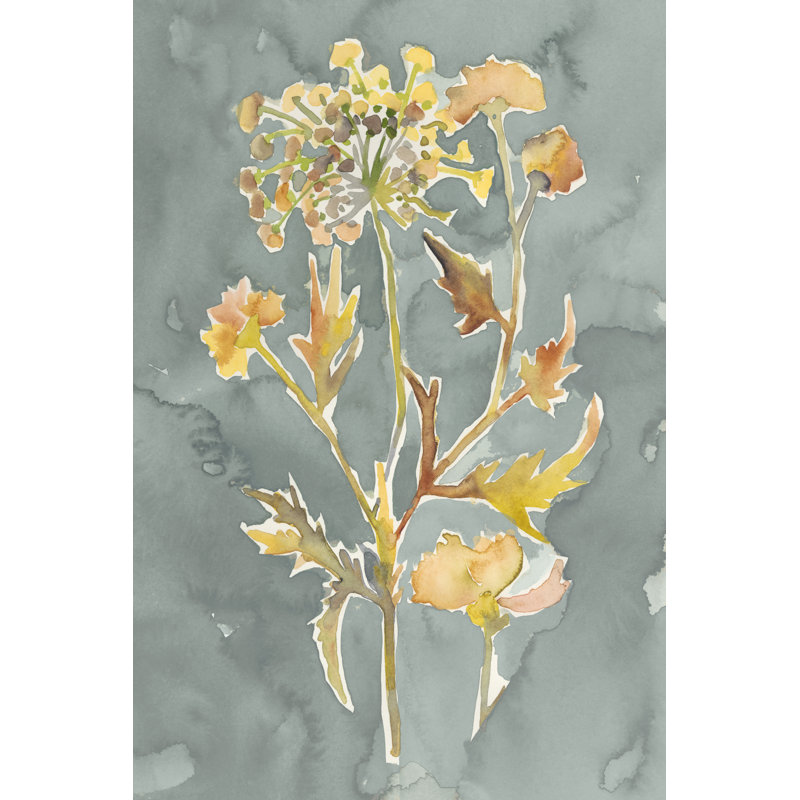 «CoIIfect Florals I», peinture sur toile, H 12 po x l 8 po
