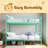 Bunk Bed With Ladder And High Guardrail,Twin Over Twin Size-1941520037