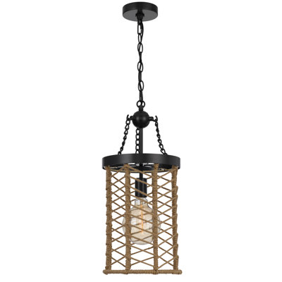Ulm 1 - Light Black Cylinder Pendant
