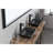Wrought Studio™ Colby-James 13'' Matte Black Glass Rectangular Bathroom Sink with Faucet and Overflow