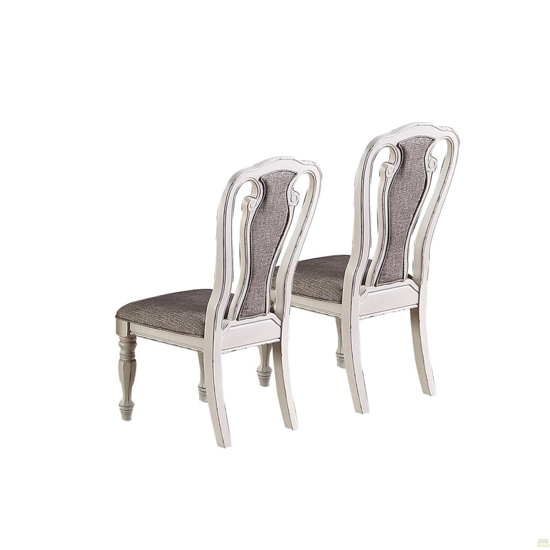 Chaise de salle à manger en tissu d'ameublement, ensemble de 2