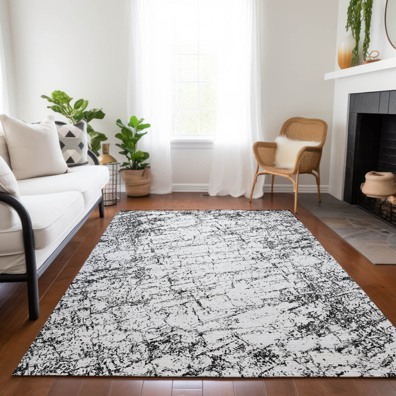 Tapis intérieur / extérieur Karter avec envers antidérapant, Rectangle 10 pi x 14 pi