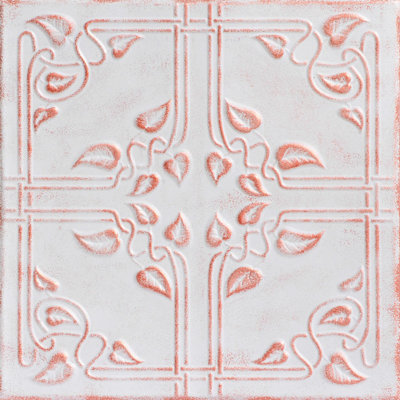 Ivy Leaves 1.6 ft. x 1.6 ft. Polystyrene Glue-up Ceiling Tile