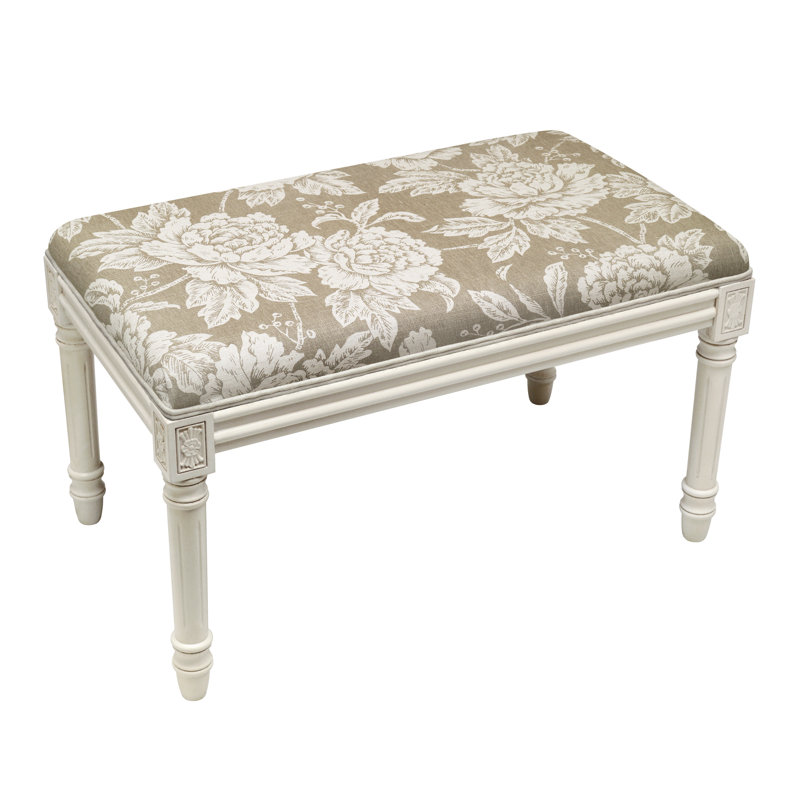 Banc rembourré Kamari, Taupe Floral 4