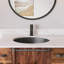 Lavabo de salle de bain ovale encastré en porcelaine vitreuse avec trop-plein DeerValley Symmetry 18 "X 15"-94564419