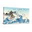Nautique et plage, vague, montagnes, oiseaux, ciel, eau, reproduction d'art