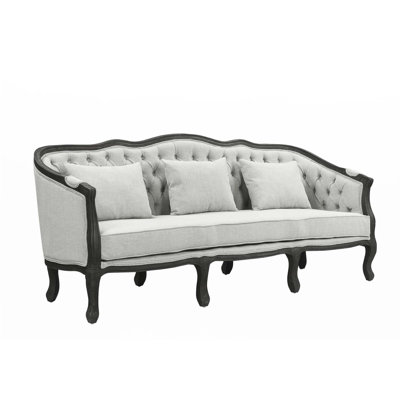 Transitional Style Sofa With Pillows
