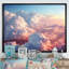 «Sky Clouds», impression sur toile, paysage naturel bleu - nuages, ciel-423677361-423677360