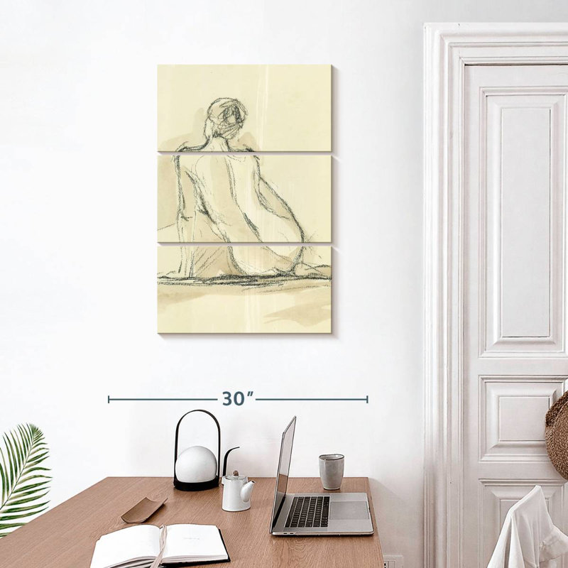 Leisha Neutral Figure Study II, 32" H x 20" W