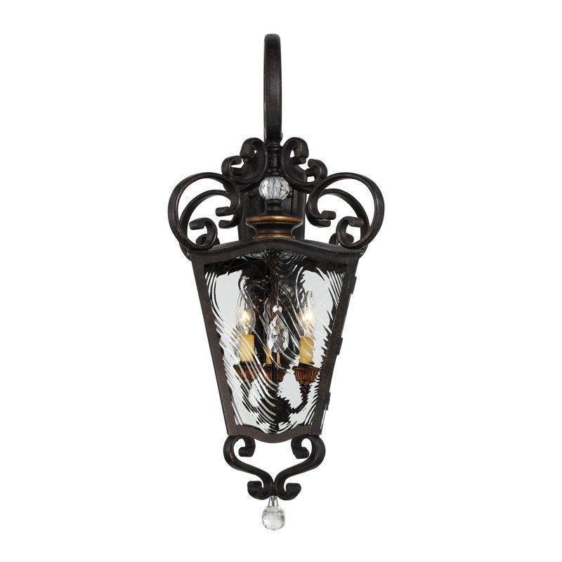 Lanterne murale d'extérieur à 3 ampoules H 32,25 po Abilyn