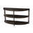 Console Table Half Moon Shape With 2 Open Shelves