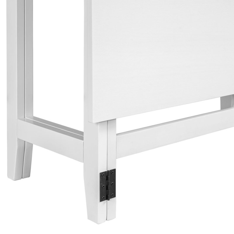 Table de salle à manger extensible Farmhouse, Blanc