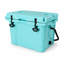 Glacière dure 25 pte en plastique turquoise Coastal avec rétention de glace intégrée de 5 à 7 jours et porte-gobelet-127829021