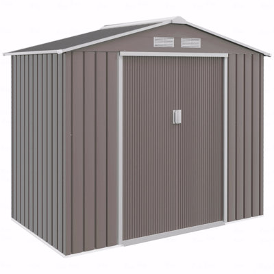 Metal Garden Outdoor Storage Shed Metal Garden Tool Storage Shed With Sloped Roof