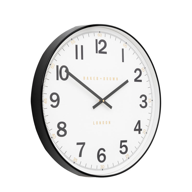 Whitby Wall Clock 50cm, Black