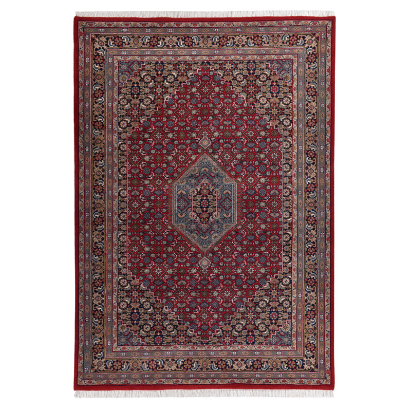 Agim Hand Woven Wool Red Indoor Rug, Rectangle 60 x 90cm