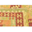 Tapis en laine rouge 4 pi 8 po x 6 pi 10 po one-of-kind à la main noué la new age Elland