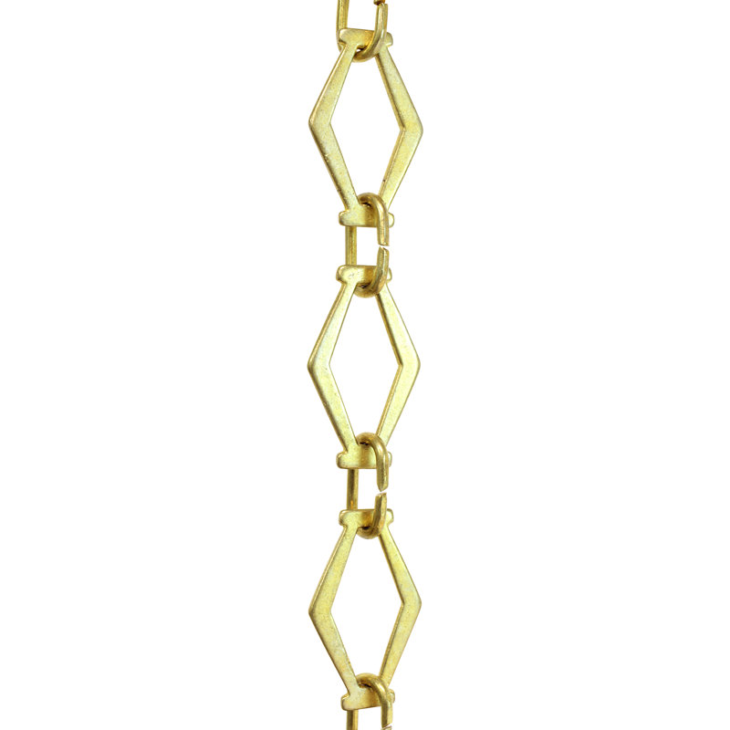 Chaîne de lustre décorative, Or, H 36 po x l 1,42 po x P 0,16 po