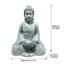 Statue de Bouddha Zen en oxyde de magnésium pour jardin, petite statue de méditation extérieure, sculpture rétro de Bouddha assis avec porte-bougie en forme de lotus, idéale pour le jardin, le balcon et la décoration intérieure.