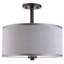 Plafonnier semi-encastré 3 lumières DEL 15 po Winter-719134501-719134490-714995994