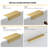 15 Pack 256mm Gold Finger Edge Pulls Drawer Finger Pulls Champagne Gold Kitchen Hardware Handles Bedroom Dresser Drawers-138231228-138231227
