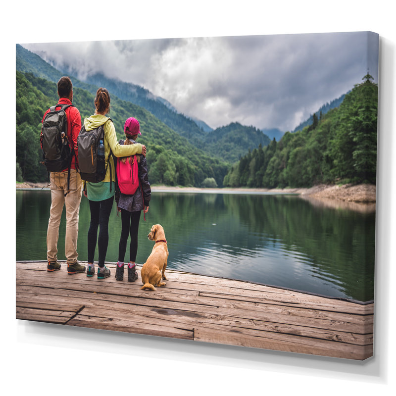 «Family Outing Adventure» sur toile, Toile tendue, H 16 po x l 32 po x P 1 po