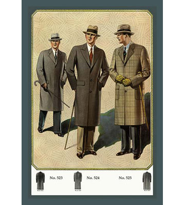 " Chesterfield Fly-Front Overcoat "