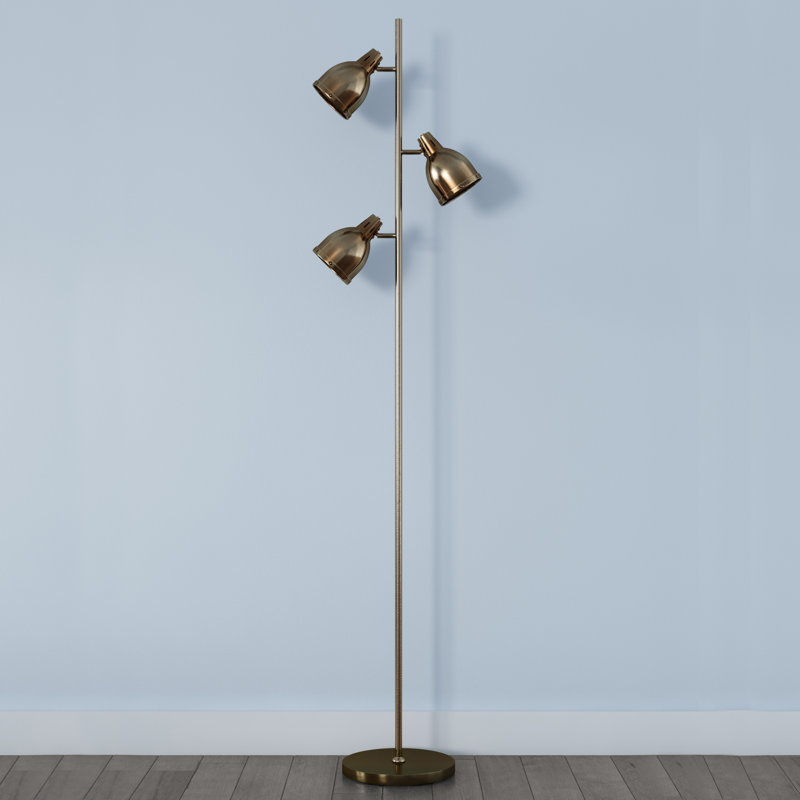 Vogue 160cm Traditional Floor Lamp, Antique brass