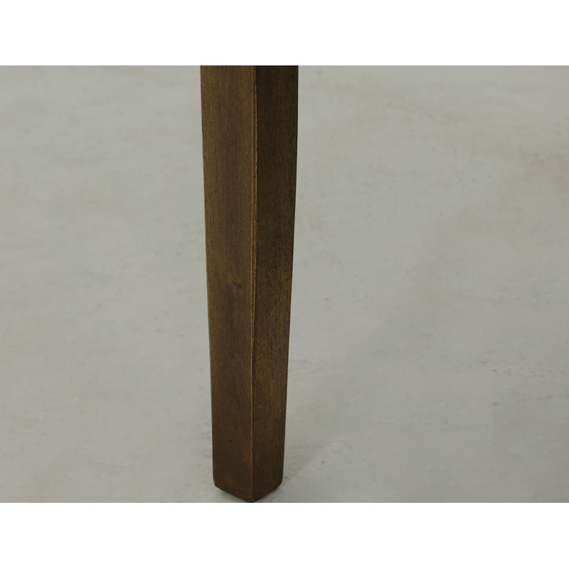 Chaises avec revêtement, Bois brun, Tissu vert