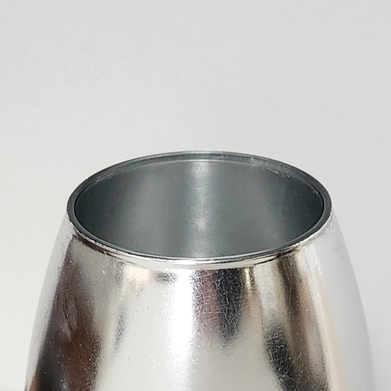 Vase de table en verre fabriqué à la main Zaelie, Argent