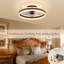 15.7 inch Low Profile Ceiling Fans with Lights and Remote-1453439711