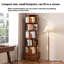 Bibliothèque compacte en bois avec rangement à niveaux-129931356-129931357