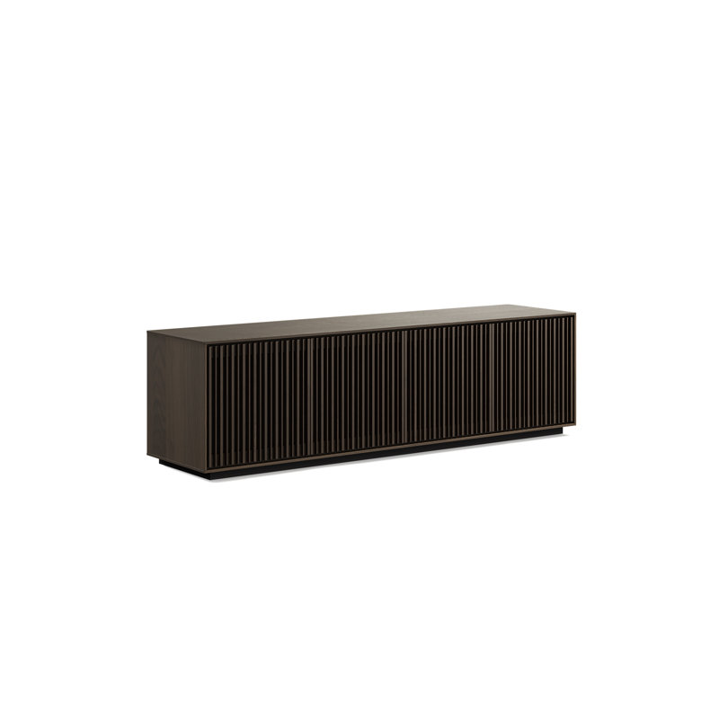 Profile 4-Door Media Storage Cabinet, Toasted Oak