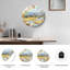 "Mountain Stream", horloge murale en verre-665937426