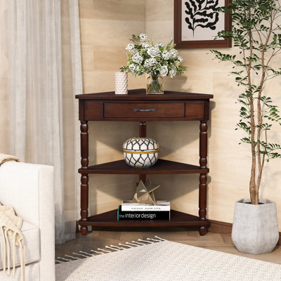 3-Tier End Corner Table, 33.8
