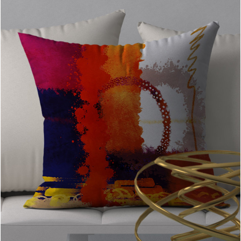 Reversible Throw Pillow, 18" x 18"