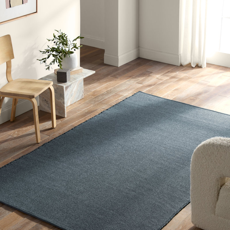 Jaipur Living Flint Handmade Solid Navy Area Rug (4'X6'), Rectangle 4' x 6'